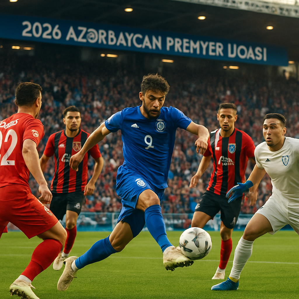 An iconic image representing the fierce competition expected in the Azerbaijan Premier League 2026